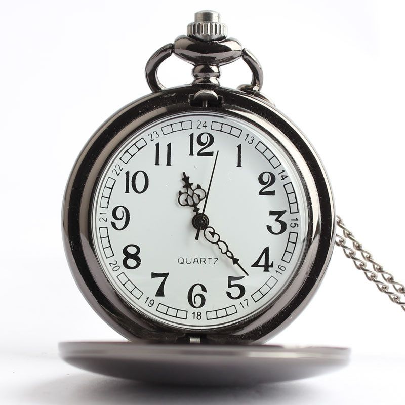 pocket watch minimalist non-mechanical decoration necklace watch clamshell pocket watch vintage pocket watch watch customization