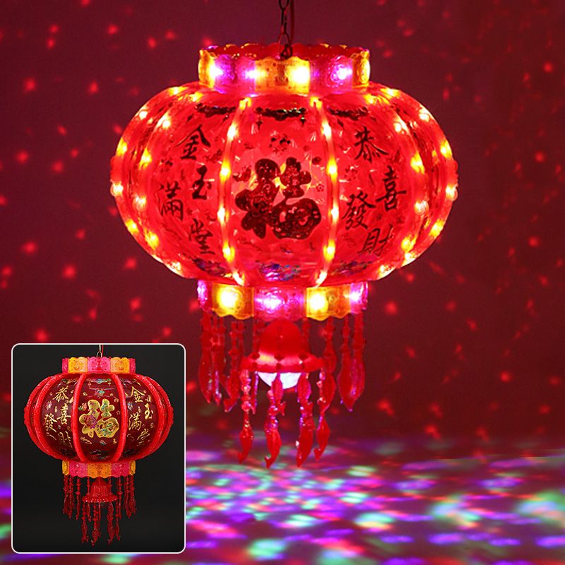 New Year Colorful Rotating Lantern High Volume Bluetooth Music Door Balcony Housewarming Wedding Firecrackers Lantern