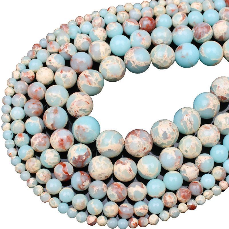 natural shoushan stone loose round beads diy jade loose beads hand-woven emperor turquoise beads wholesale bulk