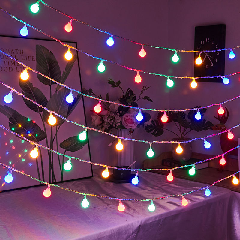 LED Twinkle Light Internet-Famous Room Bedroom Ornamental Festoon Lamp Ins Girl Heart Light Canopy Birthday Arrangement Light Ambience Light