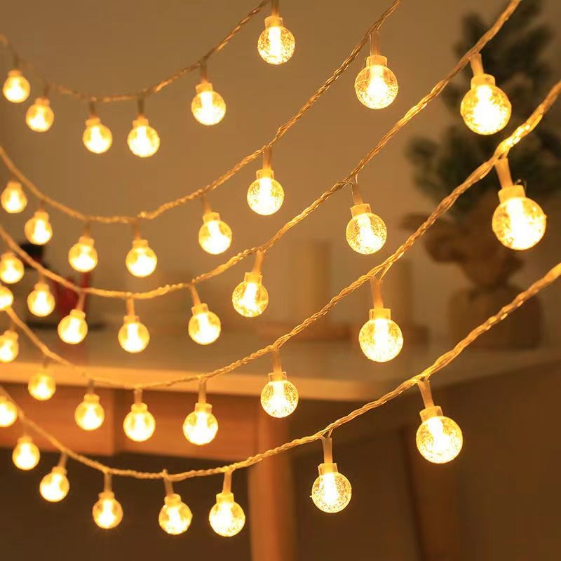 LED Twinkle Light Internet-Famous Room Bedroom Ornamental Festoon Lamp Ins Girl Heart Light Canopy Birthday Arrangement Light Ambience Light
