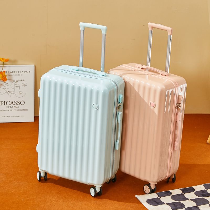 Korean Style Luggage Female Student Trolley Case Password Suitcase Male Universal Wheel Leather Suitcase Ins Large Capacity Suitcase
