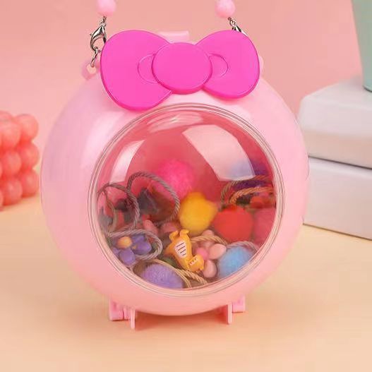 New Children's Bags Little Princess Rubber Band Hair Ring and Hairpins Storage Box Children's Hair Accessories Gift Box High-End Jewelry Box