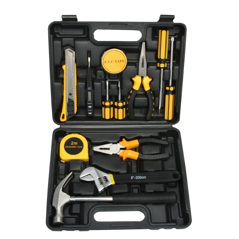 Household Hardware Tools Emergency Maintenance Toolbox Boxes Home Combination Set Insurance Car Kit Electroprobe