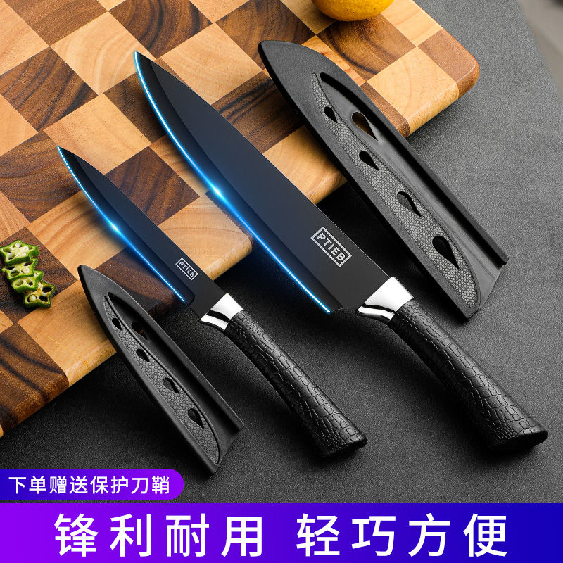 household fruit knife sharp super fast cut melon and fruit peeler with protective cover knife stainless steel student dormitory knife