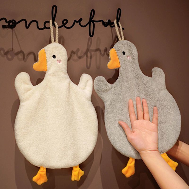 Hand Towel Small Towel Square Hanging Cute Children's Household Super Absorbent Lint-Free Bathroom Kitchen Handkerchief