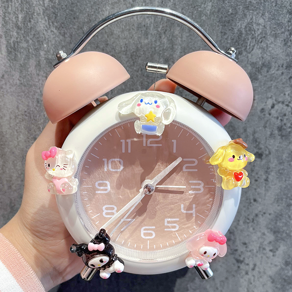 alarm clock mute minimalist creative powerful cartoon bell alarm clock multifunctional metal luminous children‘s alarm clock