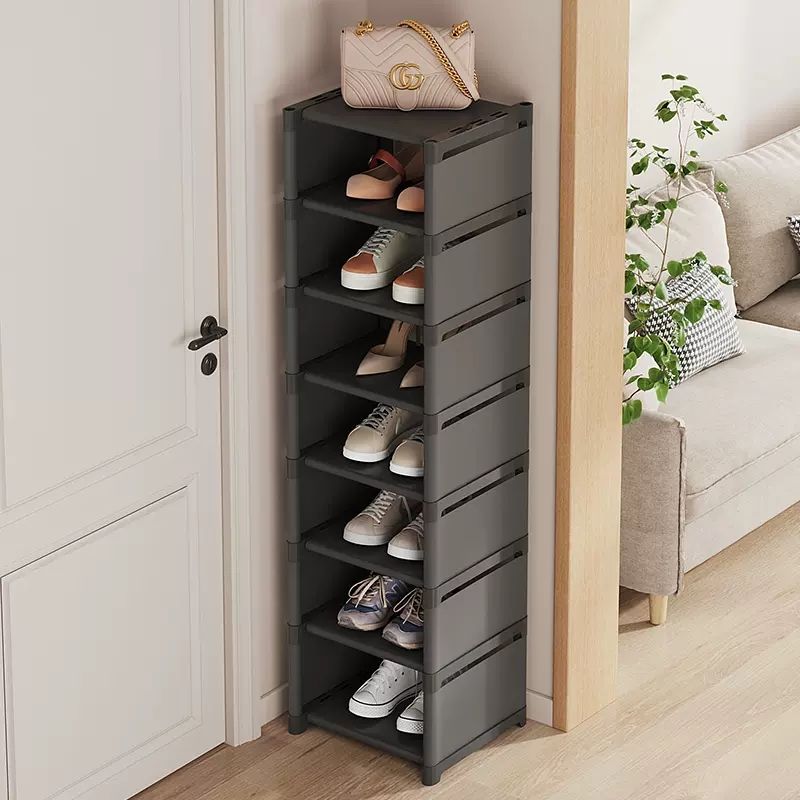 small narrow shoe rack multi-layer household shoe rack doorway entrance wall simple shoes storage rack student dormitory