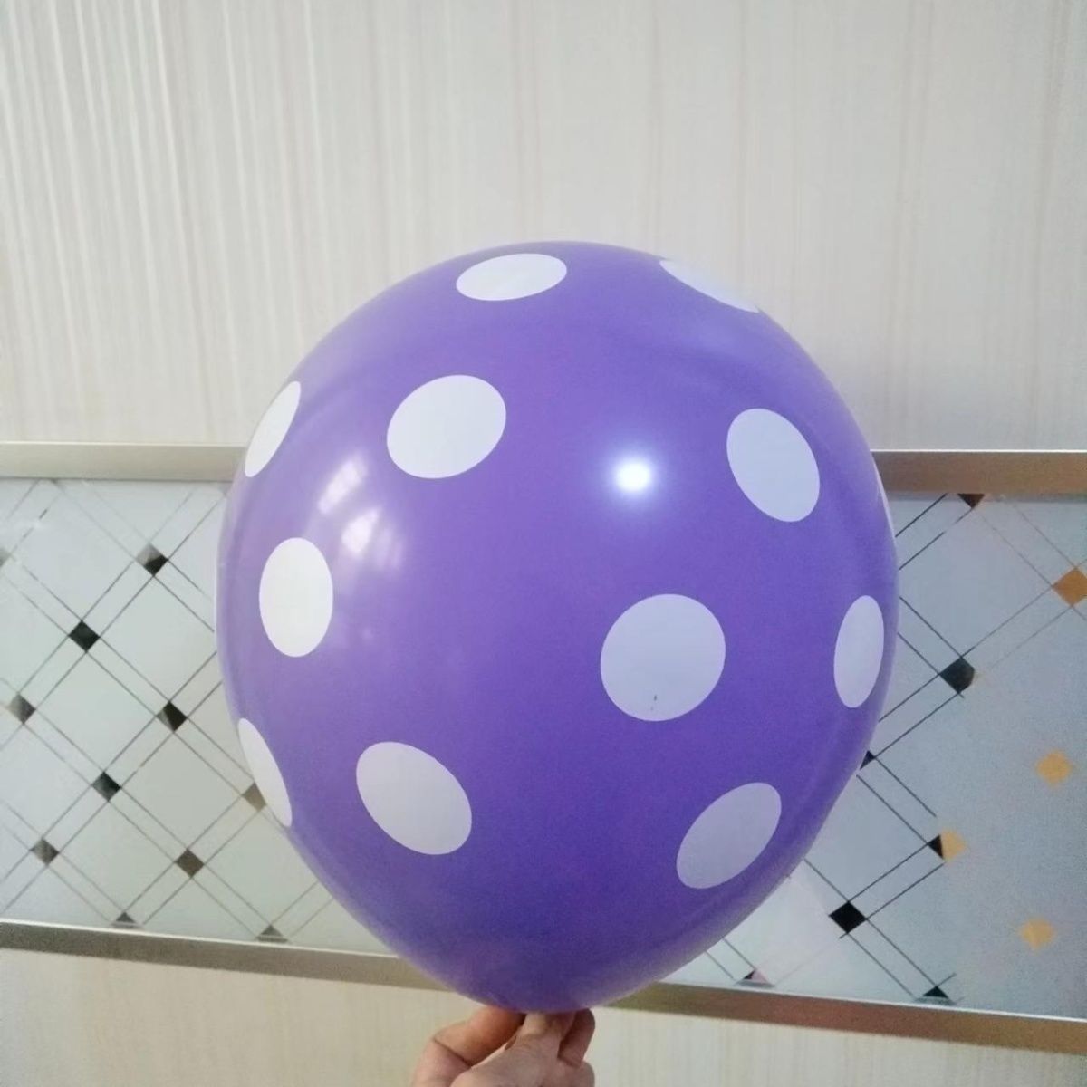 No. plus-Sized 12-Inch Thickened 2.8G Mixed Color Polka Dot Balloon Birthday Party Decoration Candy Color Polka Dot Balloon