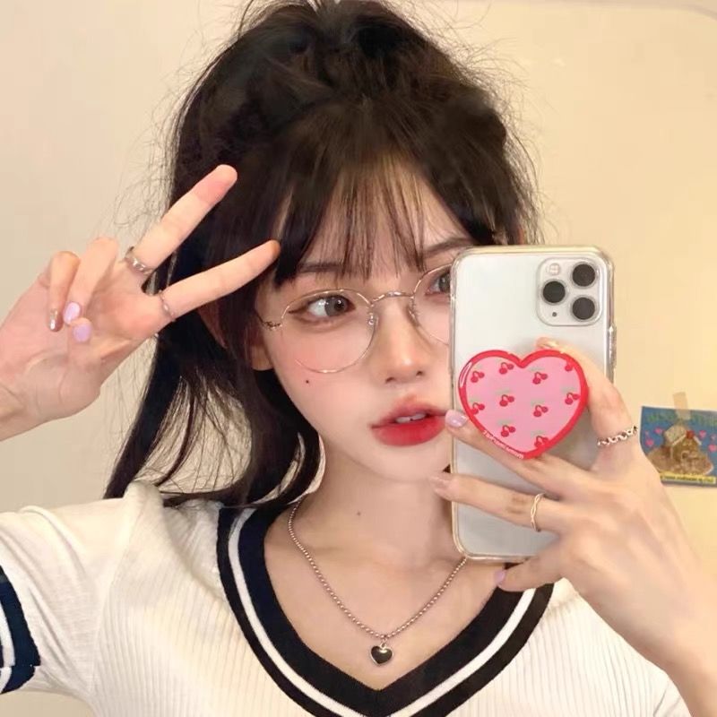 Retro Face without Makeup Glasses Women's Korean-Style Fashionable Myopia with Degrees Small Face round Mesh Red Glasses Frame Astigmatism Student