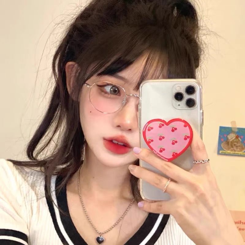 Retro Face without Makeup Glasses Women's Korean-Style Fashionable Myopia with Degrees Small Face round Mesh Red Glasses Frame Astigmatism Student