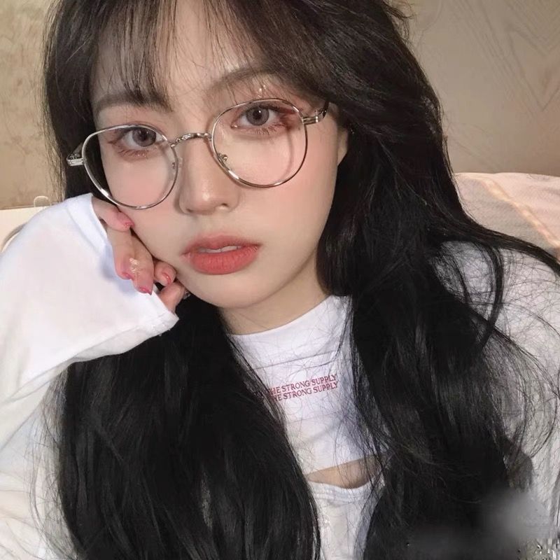 Retro Face without Makeup Glasses Women's Korean-Style Fashionable Myopia with Degrees Small Face round Mesh Red Glasses Frame Astigmatism Student