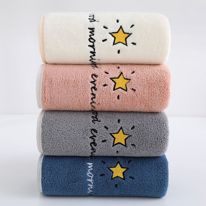 Plus Size Towel to Pure Cotton Soft Water-Absorbing Quick-Drying Lint Free Male and Female Couple Students Adult Home Use Face Cloth