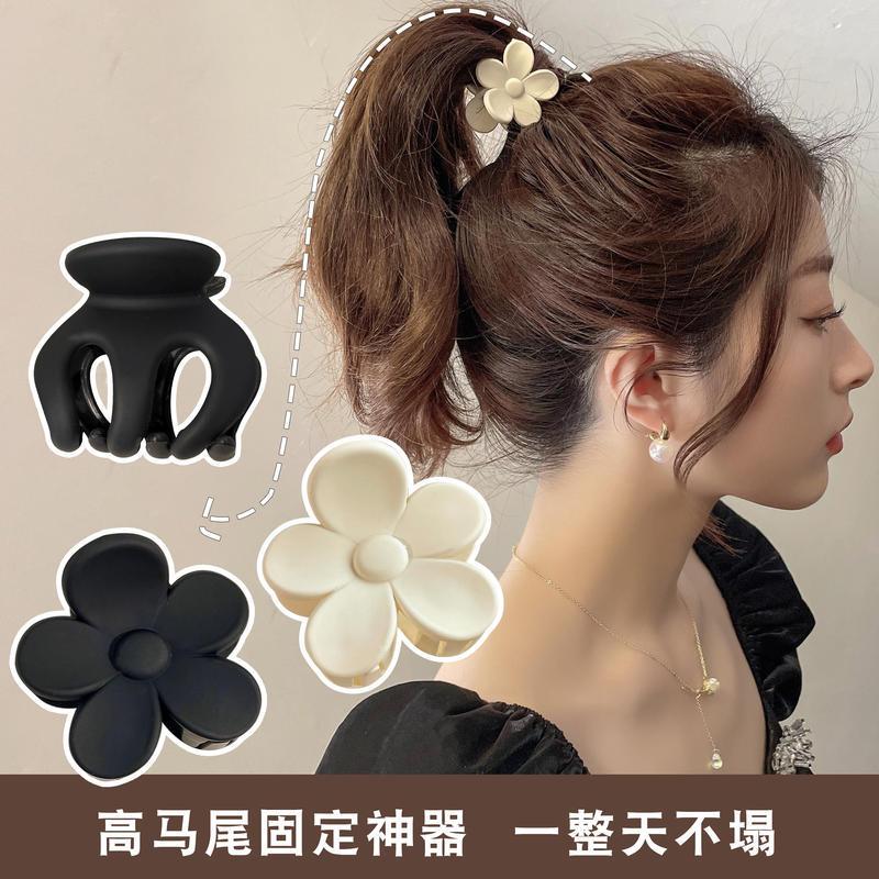 high ponytail gripper fixing artifact anti-sagging hairpin female head hairpin shark clip headdress small size anti-collapse