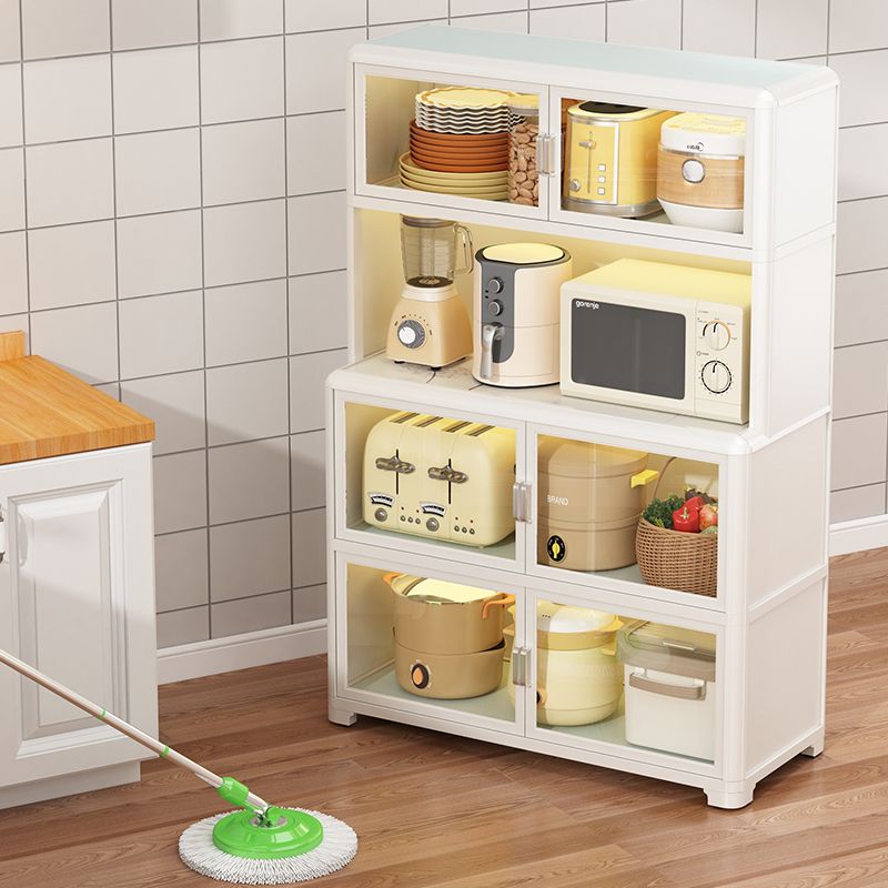 Kitchen Storage Rack Dining Side Locker Floor Multi-Layer Oven Microwave Pot Electrical Multi-Function Storage Cabinet Cabinet
