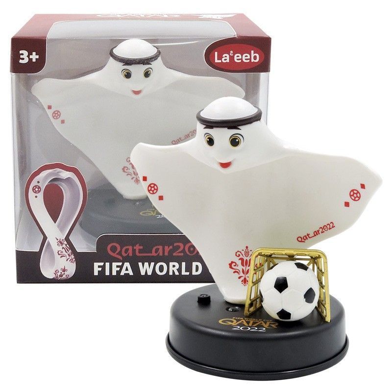 2022 World Cup Qatar Mascot Decoration Souvenir Plush Key Chain Football Fans Figurine Garage Kits Pendant