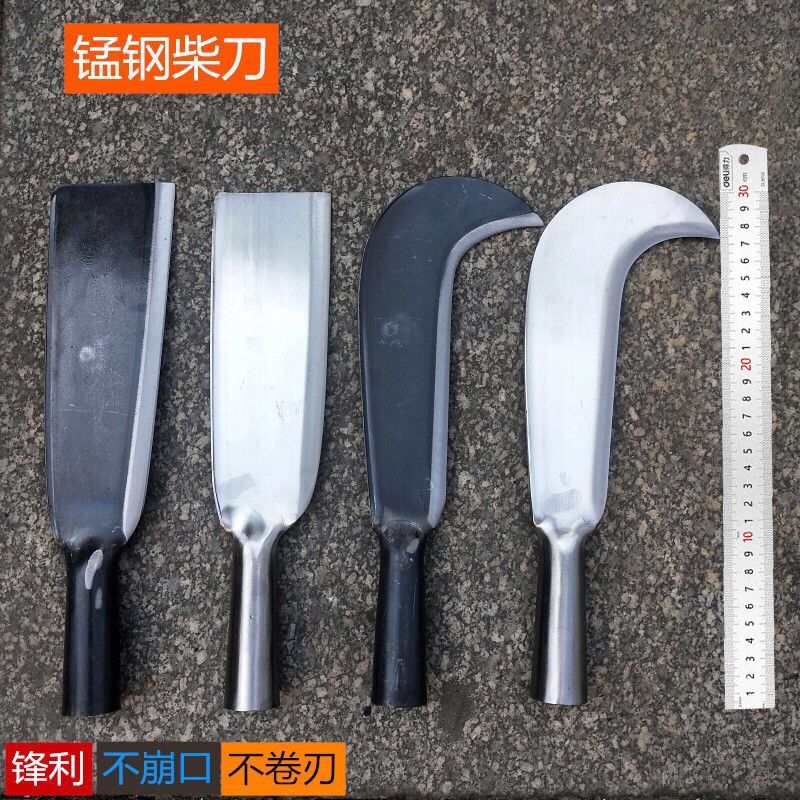 tree cutting knife logging knife firewood knife household open circuit bamboo breaking knife handmade agricultural old wood knife outdoor jungle mountain knife