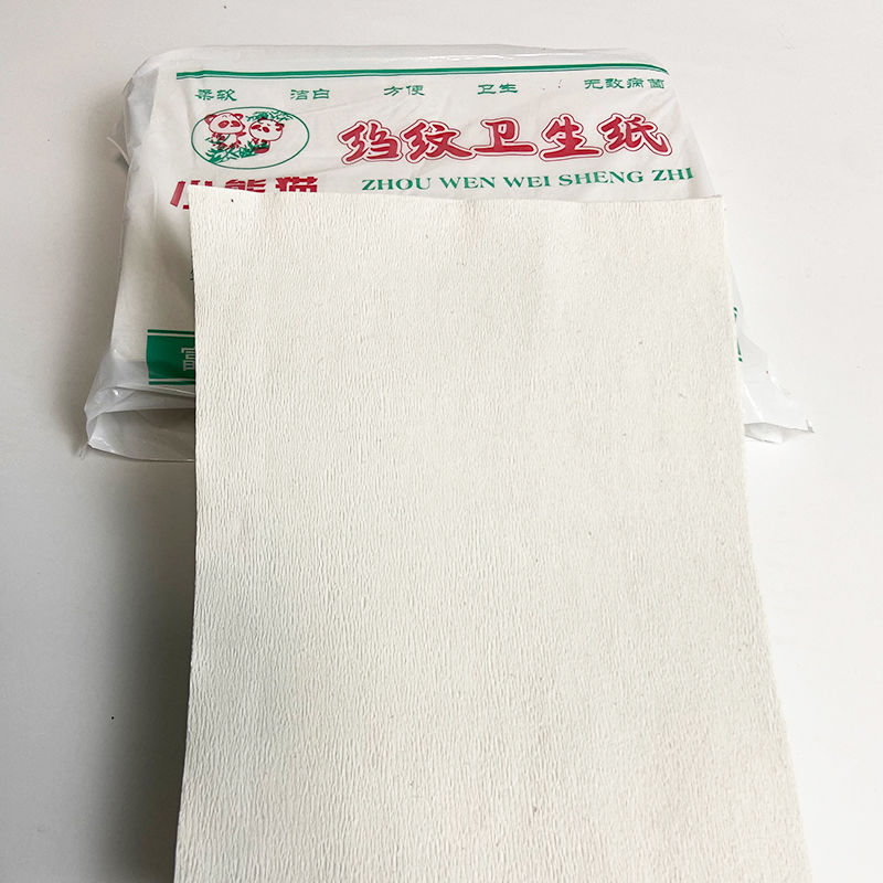 Free Shipping Genuine Lesser Panda Wrinkle Toilet Paper Flat Toilet Paper Toilet Paper Crease Paper Toilet Paper Household Wool Paper Wholesale