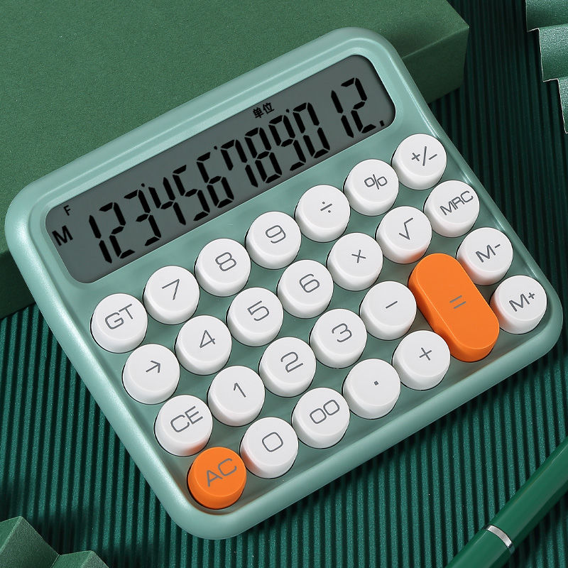 Flexible Keyboard Calculator Office 12-Bit Ins Goddess Style Mechanical Computer Cute Voice Model Good-looking