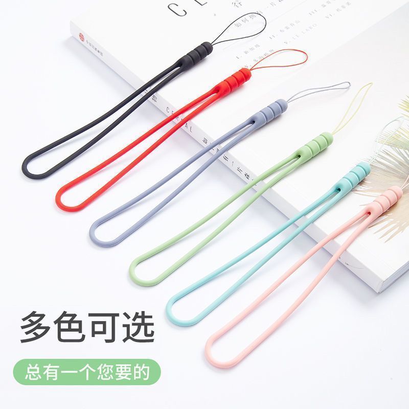 mobile phone lanyard wrist strap short wrist liquid silicone drop-resistant anti-separation rope short hanging hand keychain pendant rope universal