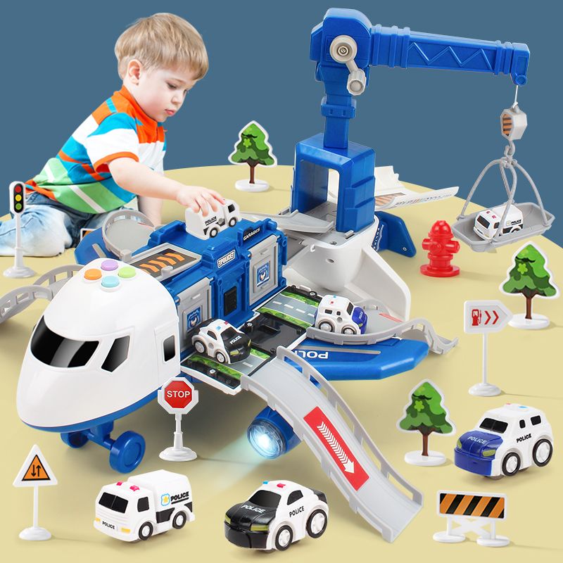 big plane children toy railway baby boy educational deformation car model birthday 6 gift 2 3 3 years old 4