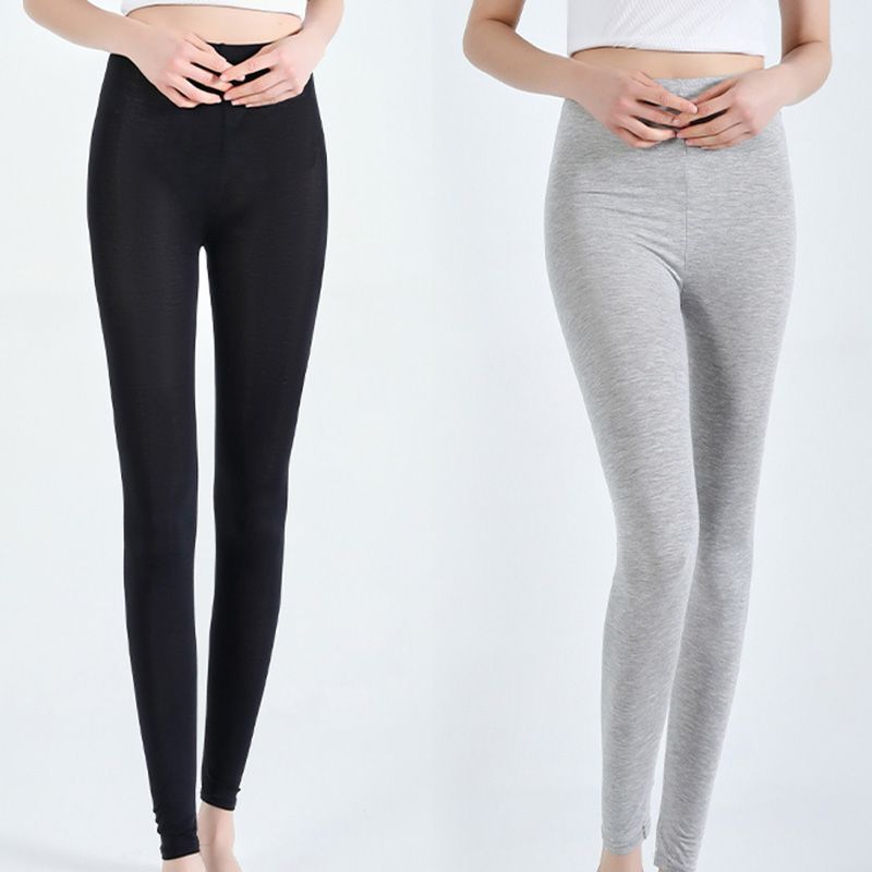 thin modal long johns pajama pants women‘s home close-fitting body slimming bodybuilding long johns compression pants warm-keeping pants pajama pants no pilling