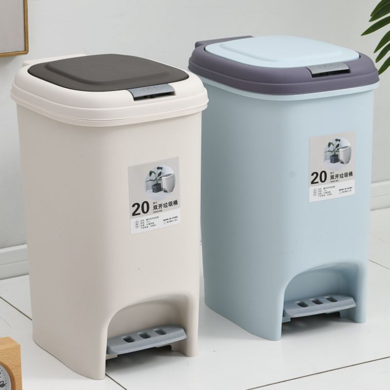 Pedal Trash Can Kitchen and Toilet Bathroom Household Living Room with Lid Large Capacity Small Bedroom Light Luxury Wastebasket