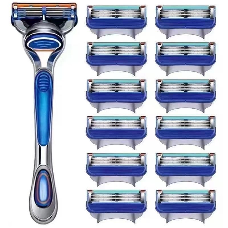 geely new manual shaver 5-layer shaver men‘s shaving pogonotomy bald knife manual shaver blade