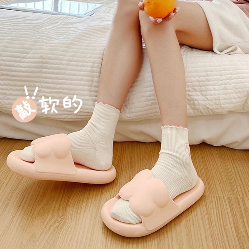 Women's Slippers Summer Outdoor Wear 2023 New Indoor Home Soft Bottom Non-Slip Fashion Ins Clover Sandals