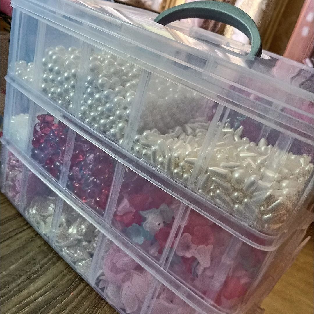 DIY Storage Organize Box Bead String Jewelry Tomica Cream Glue Accessories Spare Parts Box Plastic Subpackaging Storage Box