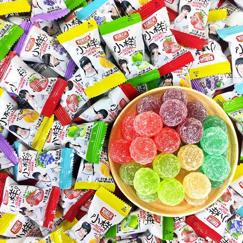 good color head xiaoyang sour q soft candy wholesale in bulk children‘s candy new year wedding candy mixed qq rubber soft candy