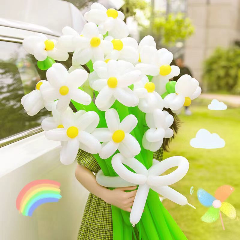Tiktok Xiaohongshu Same Style Hot DIY Balloon Bouquet Material Package Spring Creative Picnic Couple Taking Pictures Gift