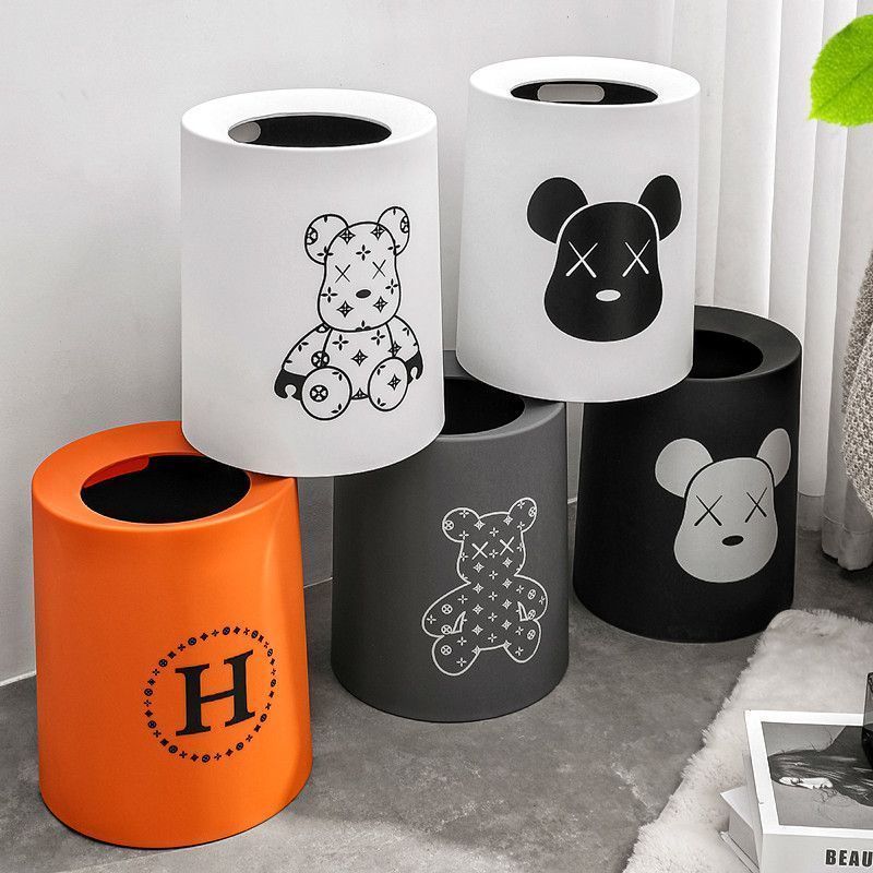 Nordic Trash Can Home Light Luxury Living Room Bedroom Creative Cute Modern Simple Toilet Bathroom Ins Style
