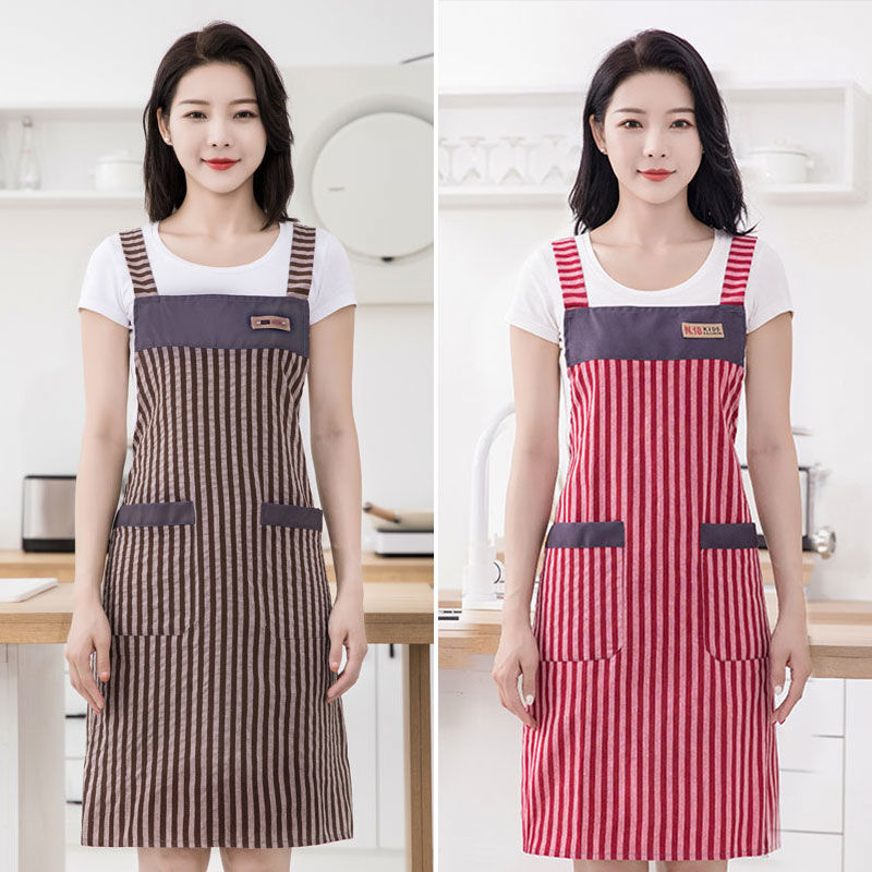 Korean Style Fashionable Stylish Apron Kitchen Home Cooking Apron Work and Housework Wear Men's and Women's Work Clothes Overclothes