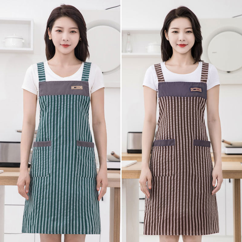 Korean Style Fashionable Stylish Apron Kitchen Home Cooking Apron Work and Housework Wear Men's and Women's Work Clothes Overclothes