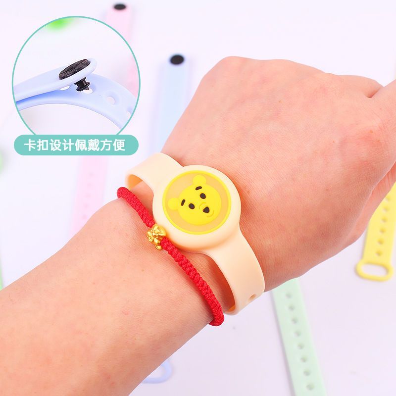 Children's Flash Silicone Watch Toddler and Baby Summer Anti-Insect Cute Luminous Mosquito Repellent Bracelet Cartoon Mosquito Repellent