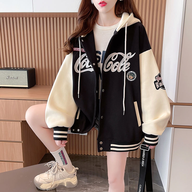 coat for women spring and autumn korean style loose design sense niche bf lazy style ins early spring thin baseball uniform top fashion