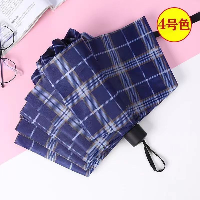 （wind-resistant） umbrella umbrella sun umbrella plaid large plus size oversize unisex eight-strand rainproof