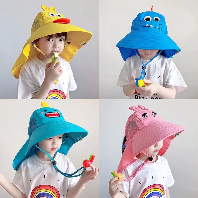 children‘s sun hat boys and girls uv protection summer sun protection hat big brim new thin breathable bucket hat