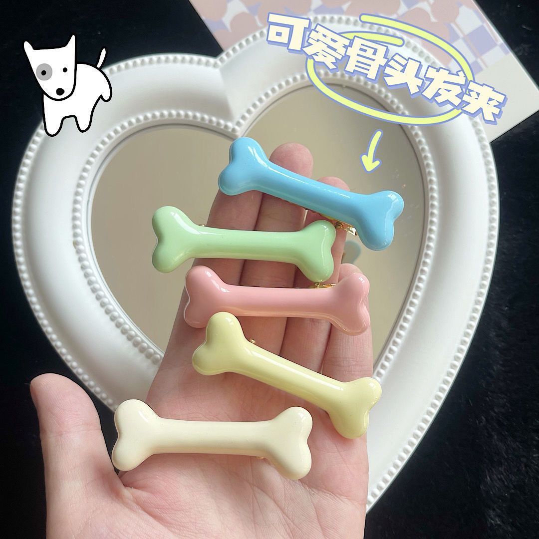 cream hot cute small bones barrettes soft cute girl heart duckbill clip japanese hairpin student bang side clip