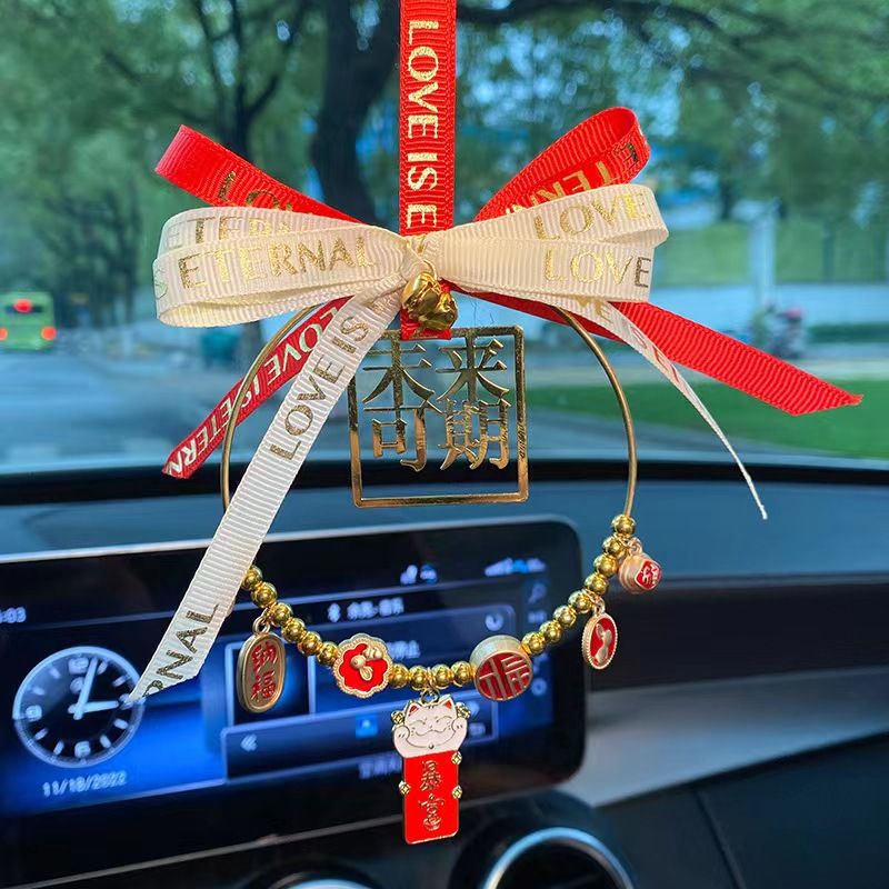 automobile hanging ornament ping an joy pendant car pendant rearview mirror decoration high-end ornaments car decoration goddess style