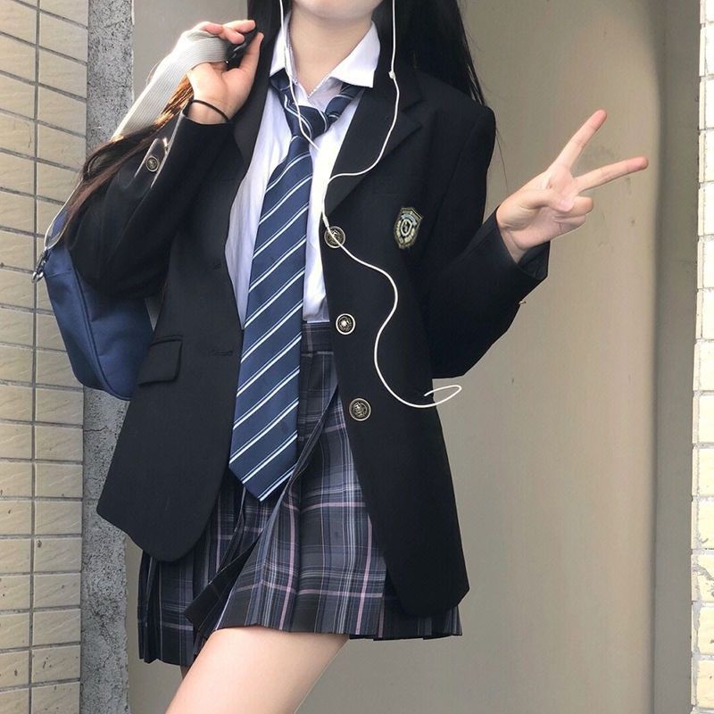 jk jacket suit jacket spring and autumn genuine original japanese college style student for schools sense suit coat top