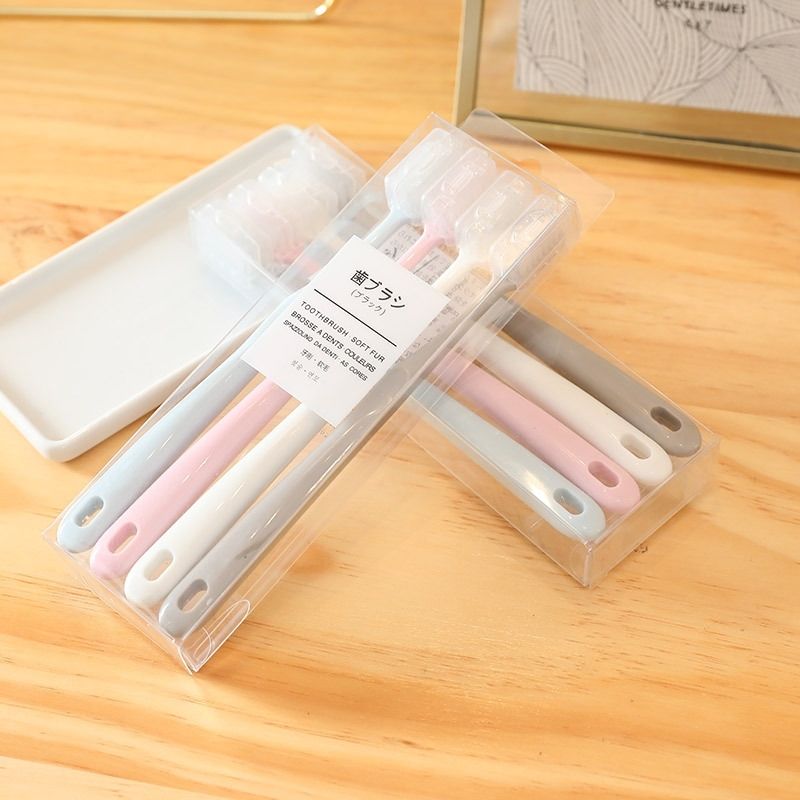 Japanese Muji MUJI Toothbrush with Protective Cover Soft Fur Men and Women Universal Portable Family Travel Essential Set