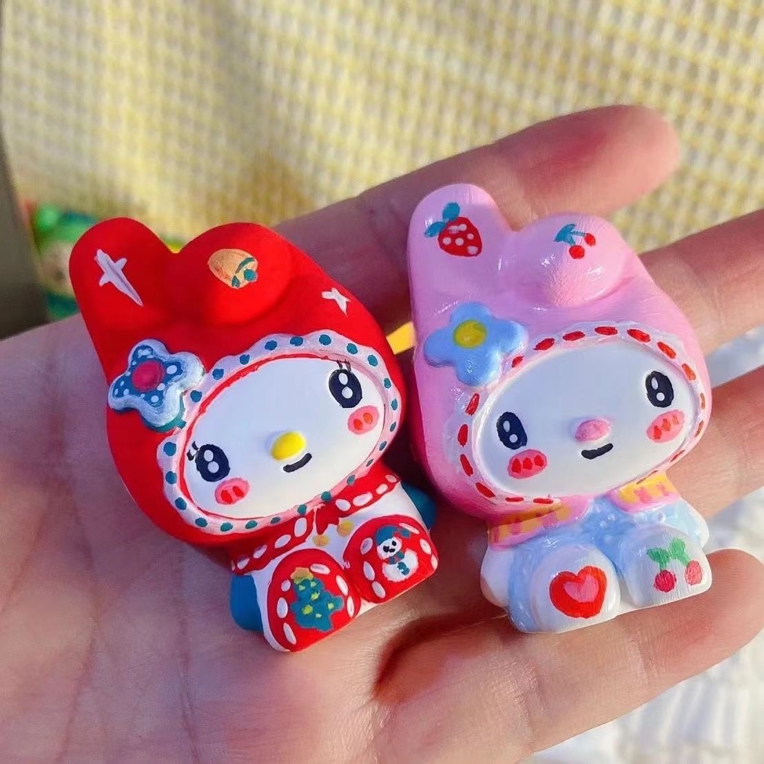 Clow M Stitch Creative Diy Hand Painting Plaster Doll Quick Release Ins Style Good-looking Mini Version Hot Sale