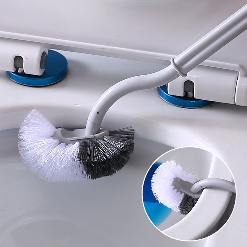 thickened japanese toilet brush toilet brush wall-mounted toilet brush round head double-sided cleaning brush integrated