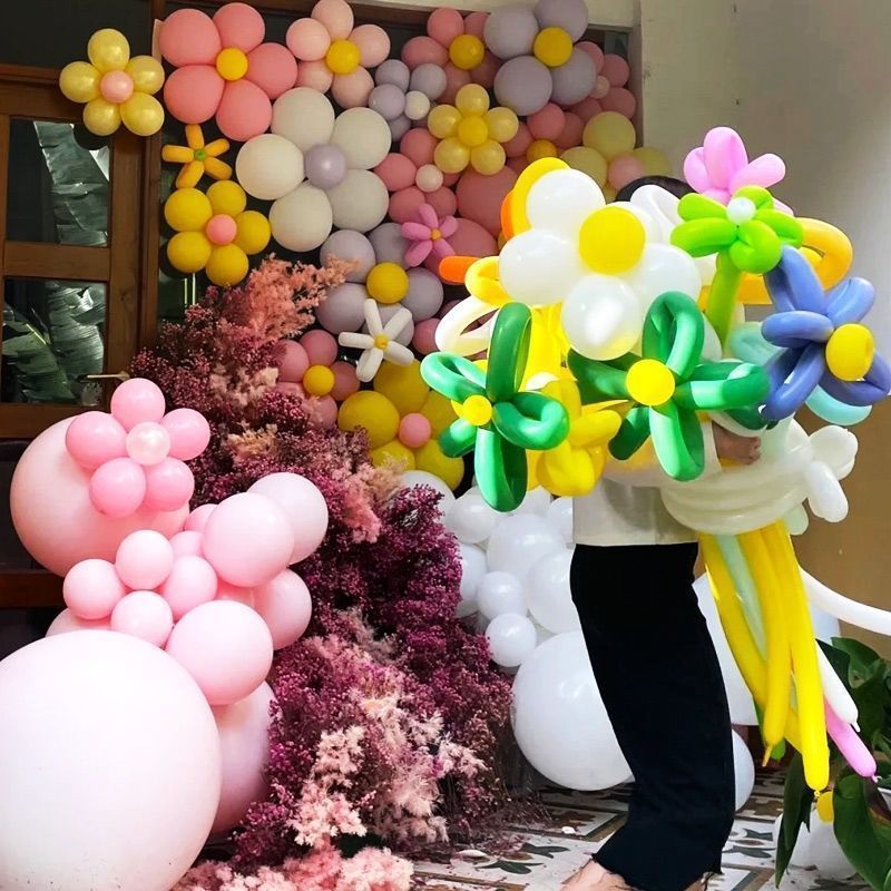 Macaron 5-Inch Latex Balloon round Thickened Birthday Party Decoration Stuffed Ball Candy-Colored