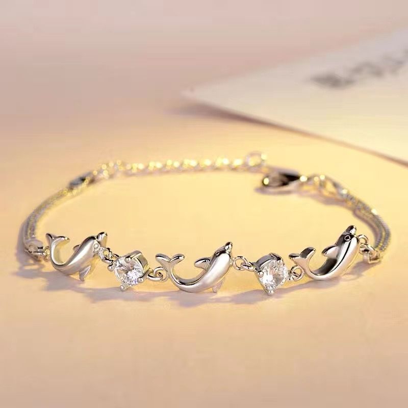 Sterling Silver Bracelet Female Korean Style Simple Student Personality Ornament Girlfriends Mori Style Birthday Gift for Girlfriend Free Lettering
