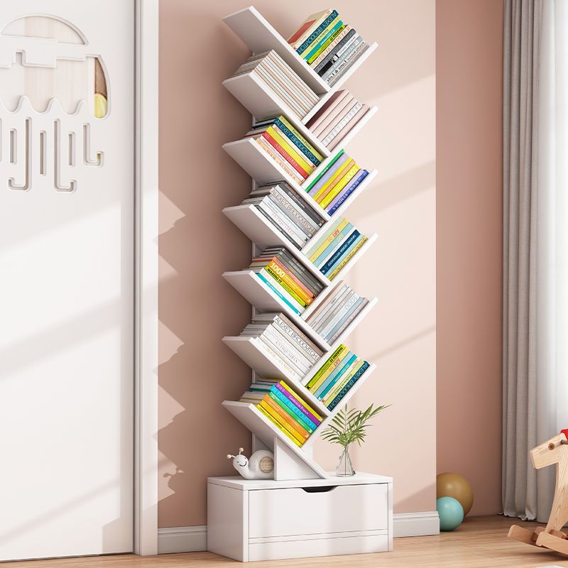 simple bookshelf and storage shelf floor living room home article storage shelf bedroom wall tree-shaped storage rack small bookcase