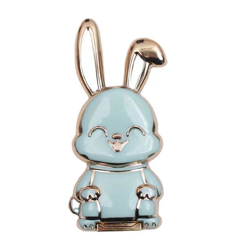 New Bunny Bracket Adhesive Cartoon Creative Lazy Mobile Phone Stand Shell Desktop Folding Bracket