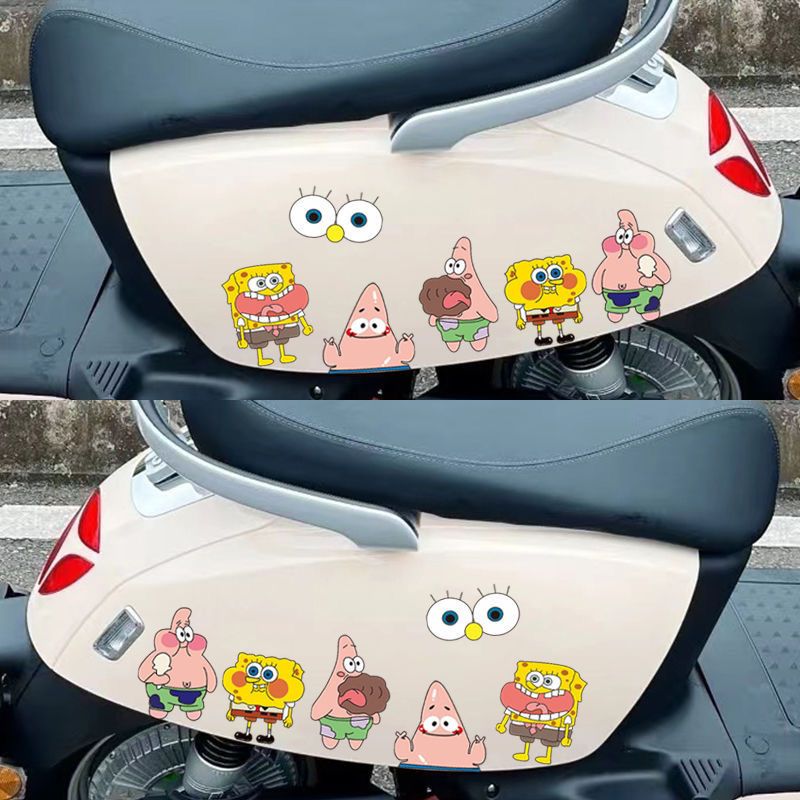 sponge baby paida star car cover scratches stickers electric car motorcycle cartoon fun decorative sticker waterproof